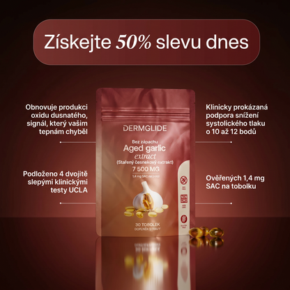 Extrakt ze stařeného česneku — podpora ještě před léky na předpis.