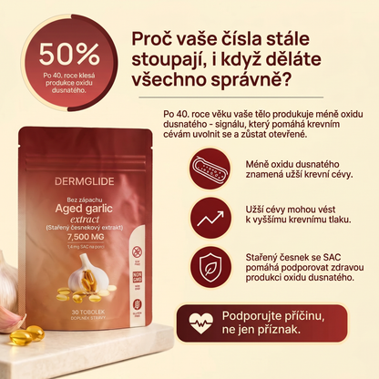 Extrakt ze stařeného česneku — podpora ještě před léky na předpis.